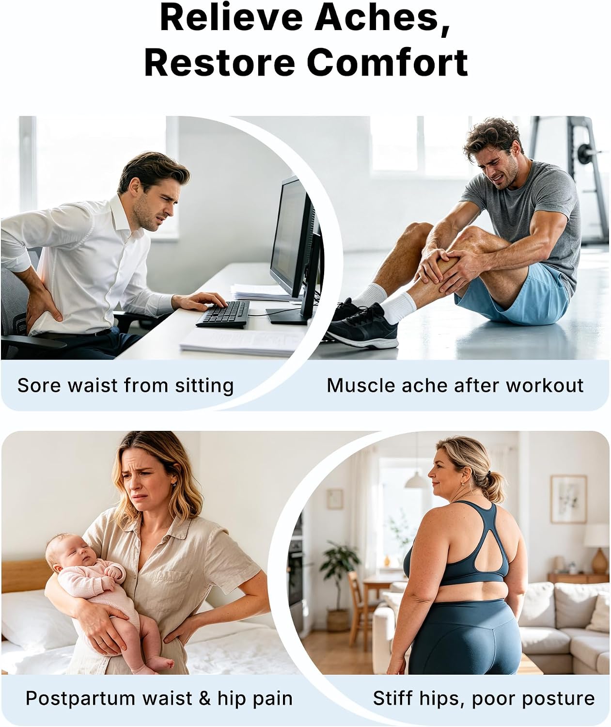 MERACH Full Body Stretch Machine Back Stretcher, 350LBS Weight Capacity | Relieves Back Pain, Extra Wide Seat, Flexibility Training, Padded Seat, Exercise Guide Chart, Stable Steel Frame, Home Gym