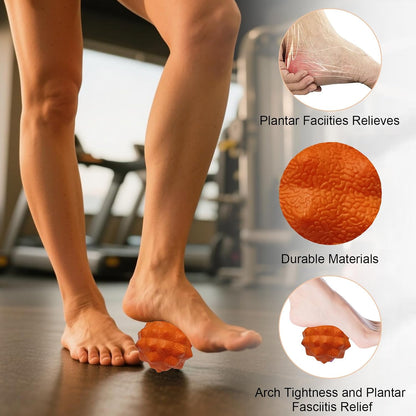 Foot Massage Ball Myofascial Release, Pain Relieve from Plantar Fasciitis, Massage Tool for Tight Muscles and Sore Feet, Restore Foot Massage Roller