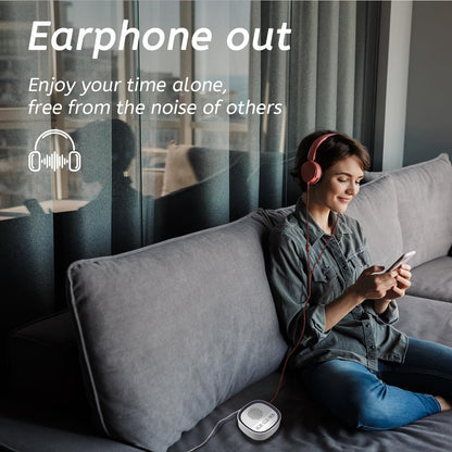 Sleep White Noise Sound Machines with 30 Soothing Sounds 3.5 mm Headphone Jack 5 Timer Settings 32 Precise Volume Memory Function Compact Design Ideal Gift for Everyone