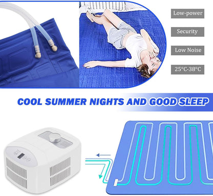 Water Cooling Mattress Pad, Bed Cooling System, Portable Bed Chiller, Cooled Mattress, Cool Sleep (63"×27.55")