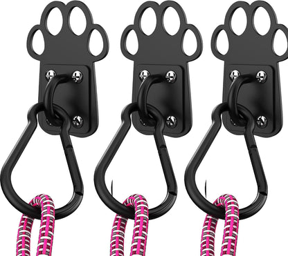 XIAOXINGYUN Heavy-Duty Indoor and Outdoor Dog Leash Holder for Wall – Automatic Closing Dog Leash Hook, Secure and Escape-Proof Hook for Lead Management, Easy to Install for Home & Business