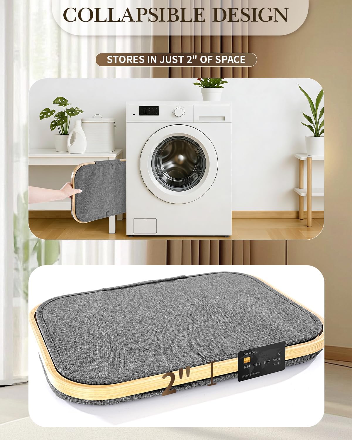 Double Laundry Basket with Wheels and Lid, 150L Clothes Hampers for Laundry | Large Laundry Hamper with 2 Sections & Removable Liner Bags, Rolling Dirty Clothes Basket for Bedroom Bathroom Dorm College