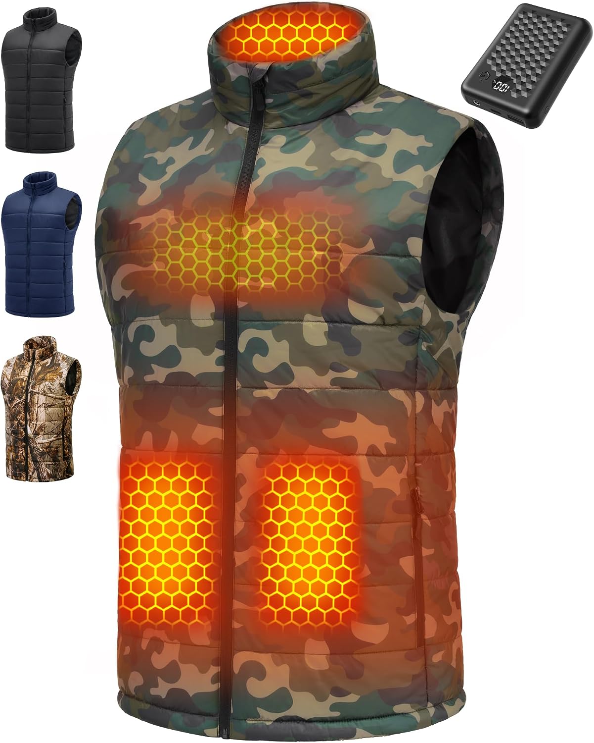 Wulcea Graphene Heated Vest For Men 7.4V Fast Charge Large Capacity Battery