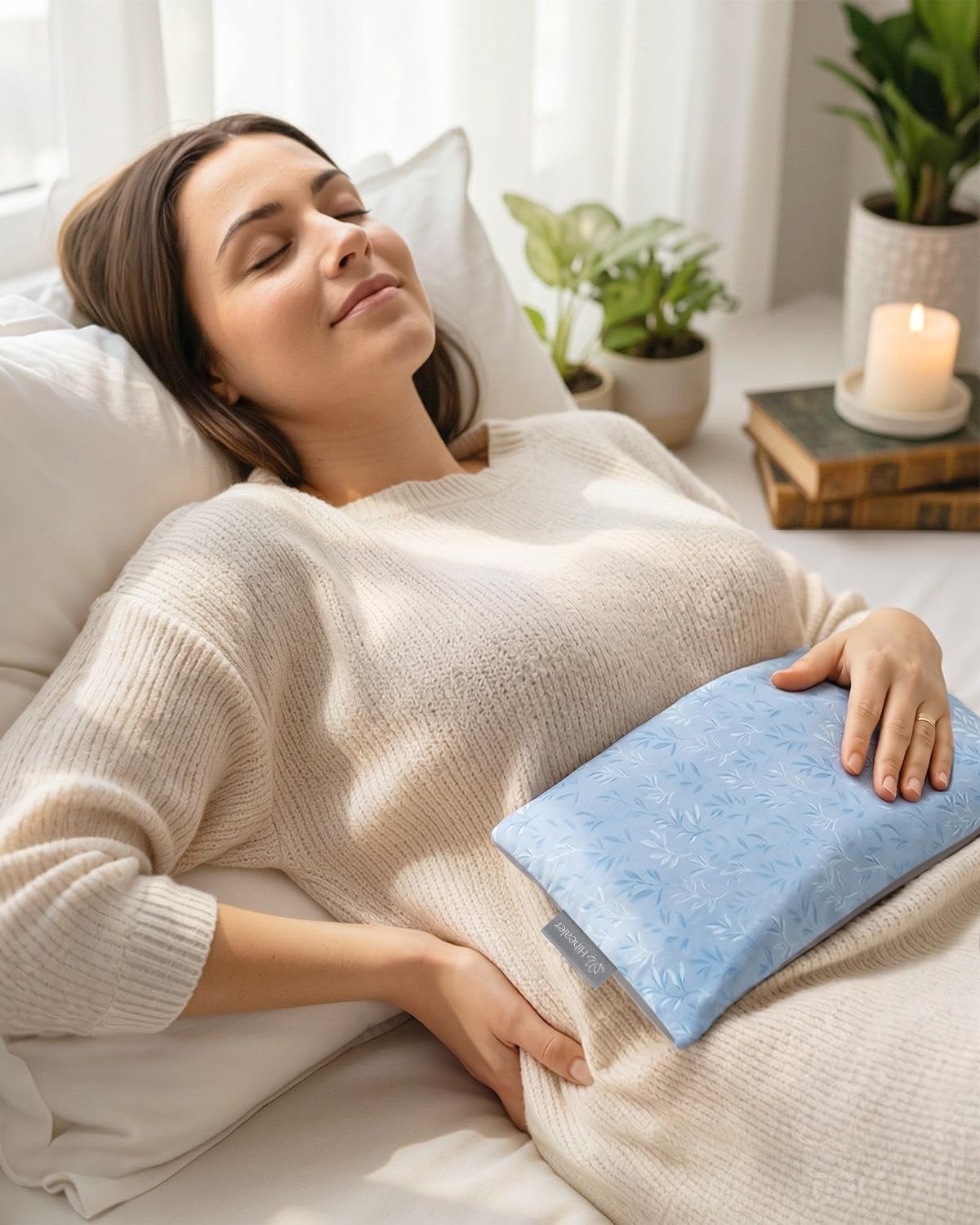 Hihealer Microwave Heating Pad for Neck & Shoulders, Microwavable Heat Pack