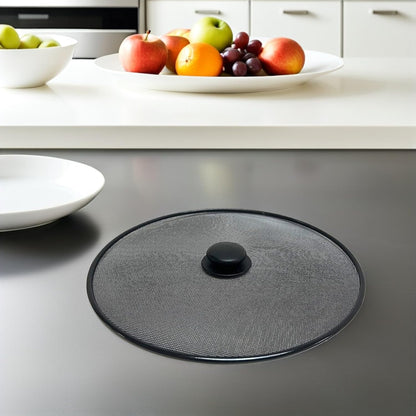 Amosfun Oil Splash Guard Splatter Screen for Frying Pan 11.41 Inch Mesh Cover for Pot Skillet and Wok Grease Splatter Shield Kitchen Cooking Accessory