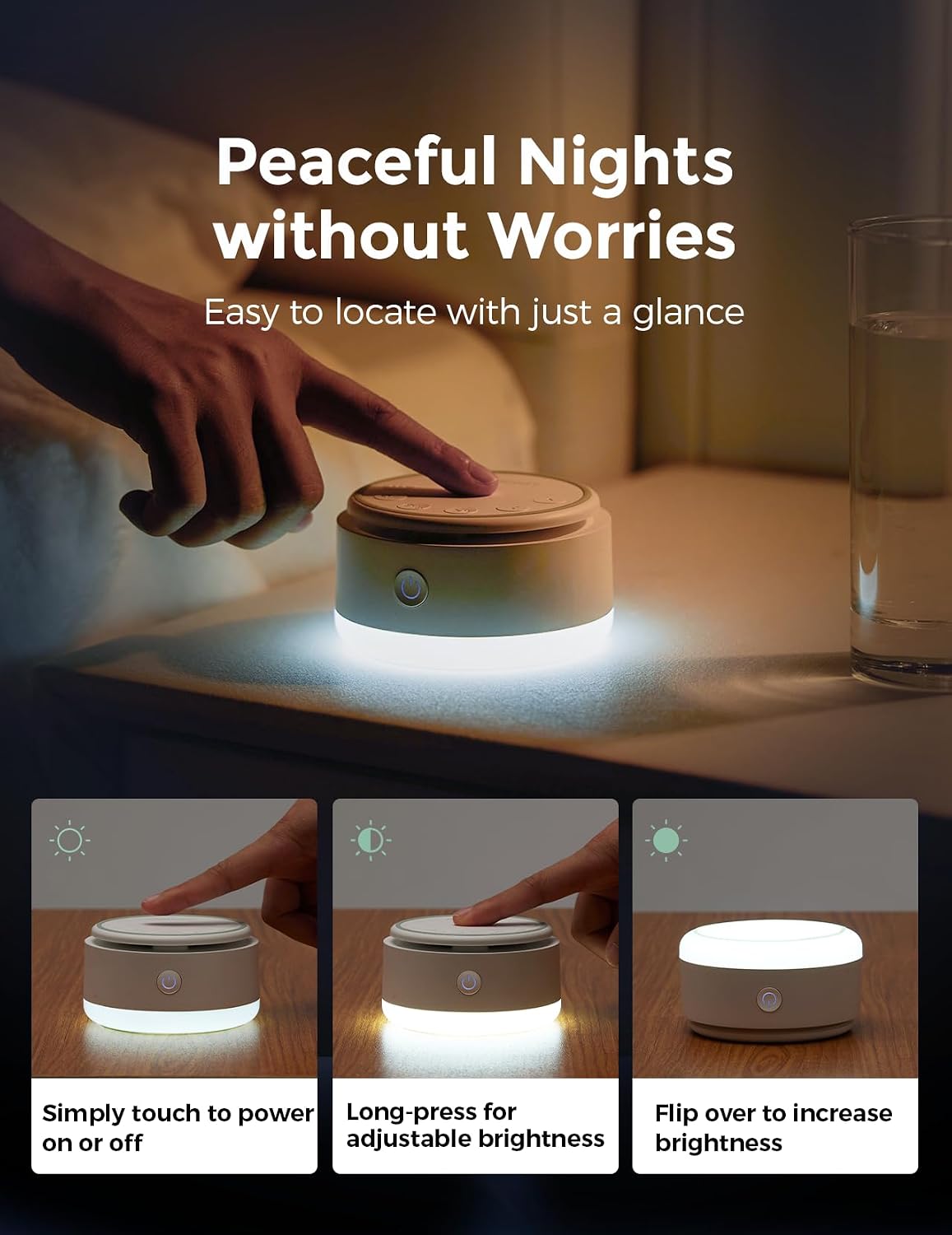 Momcozy Sound Machine for Baby | Portable White Noise Sound Machine for Sleep Rechargeable | 20 Sleep Sounds White Noise Machine with Nursery Night Light | Travel Sleep Sound Machine Battery Based