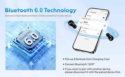 Mini Invisible Sleep Earbuds Wireless Bluetooth for Side Sleeper Small Ears