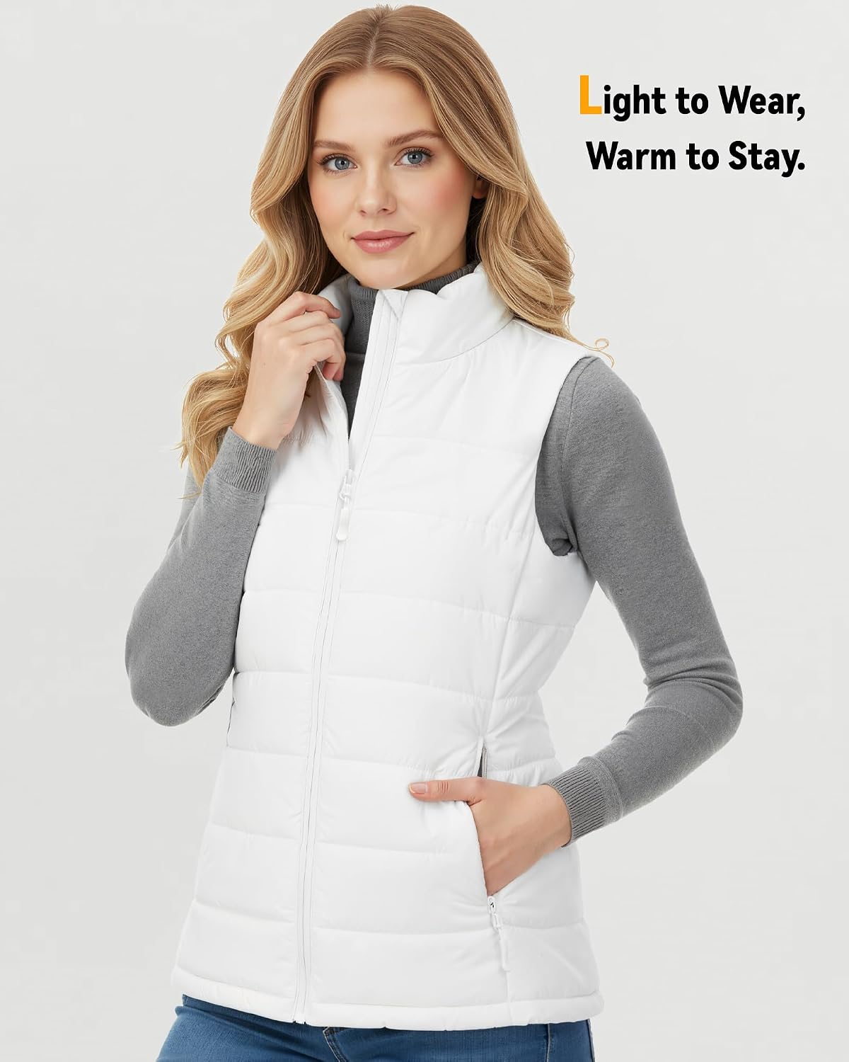 Wulcea Graphene Heated Vest For Women 7.4V Fast Charge Large Capacity Battery