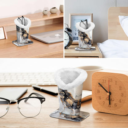 FINTIE Plush Lined Eyeglasses Holder, Glasses Stand Case For Nightstand | Soft Plush Lining, Bedside Eyeglasses Holder, Office Desktop Organizer, Small Item Storage, Anti-Scratch - Colors B