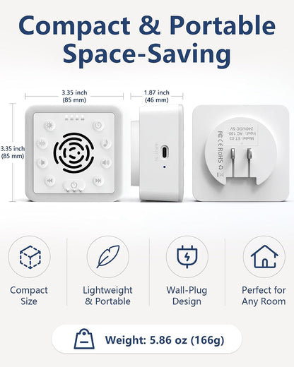 Office Privacy & Noise Canceling White Noise Machine: 90dB 30-Level Volume