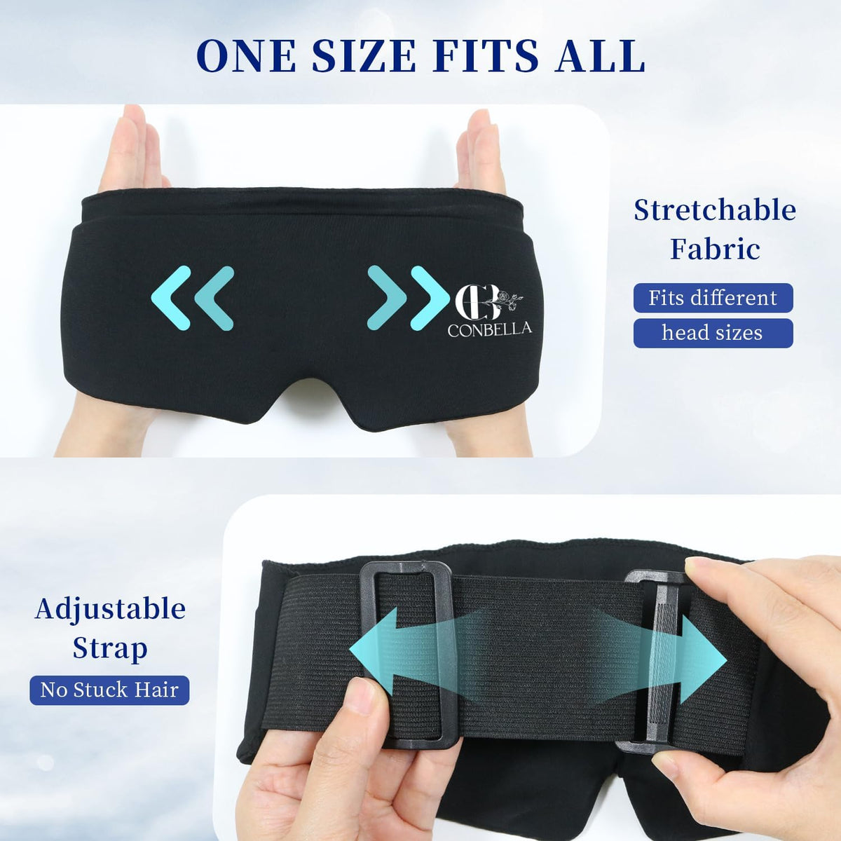 Cooling Eye Mask for Puffy Eyes, Gel Eye Mask, Reusable, Flexible