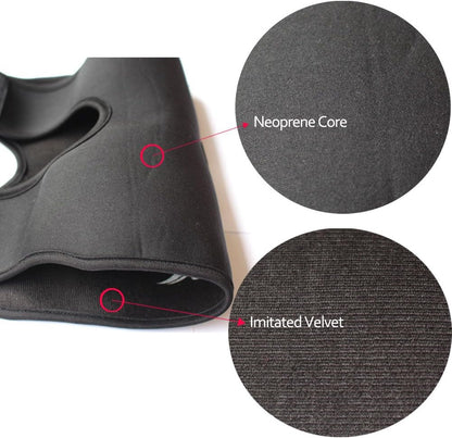 Reusable Hot Cold Therapy Ice Bag Pack (9") Neoprene Core Wrap with Elastic Strap, Portable Moist Heating Brace First aid Ice Compression Sleeves Pain Relief Pad