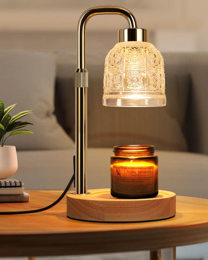 AIFEI Candle Warmer Lamp with Timer, 2/4/8H Auto-Off Candle Lamp, Black