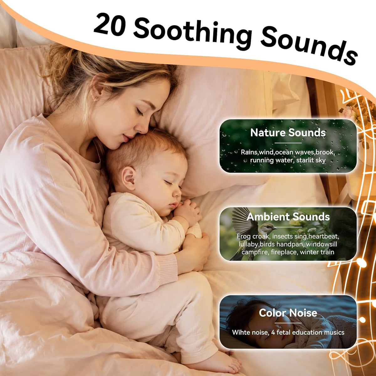 Portable Baby Sound Machine & Essentials for Babies & Kids
