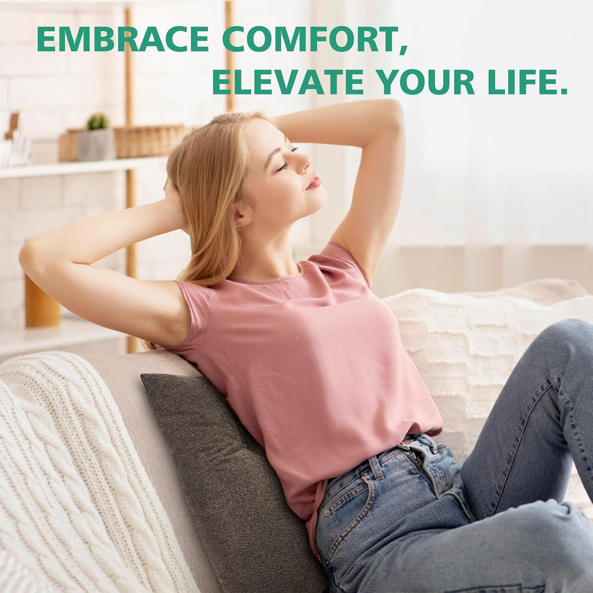 Shinnwa Lumbar Support Pillow for Office Chair, Memory Foam Back Support Pillow for Back Pain Relief, Car, Chair and Couch, 17.5x15x4.5in, Charcoal