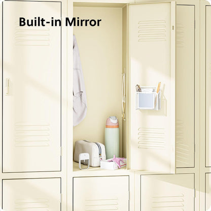 U Brands Magnetic Locker Cup with Mirror, Magnetic Pencil Holder, Purple