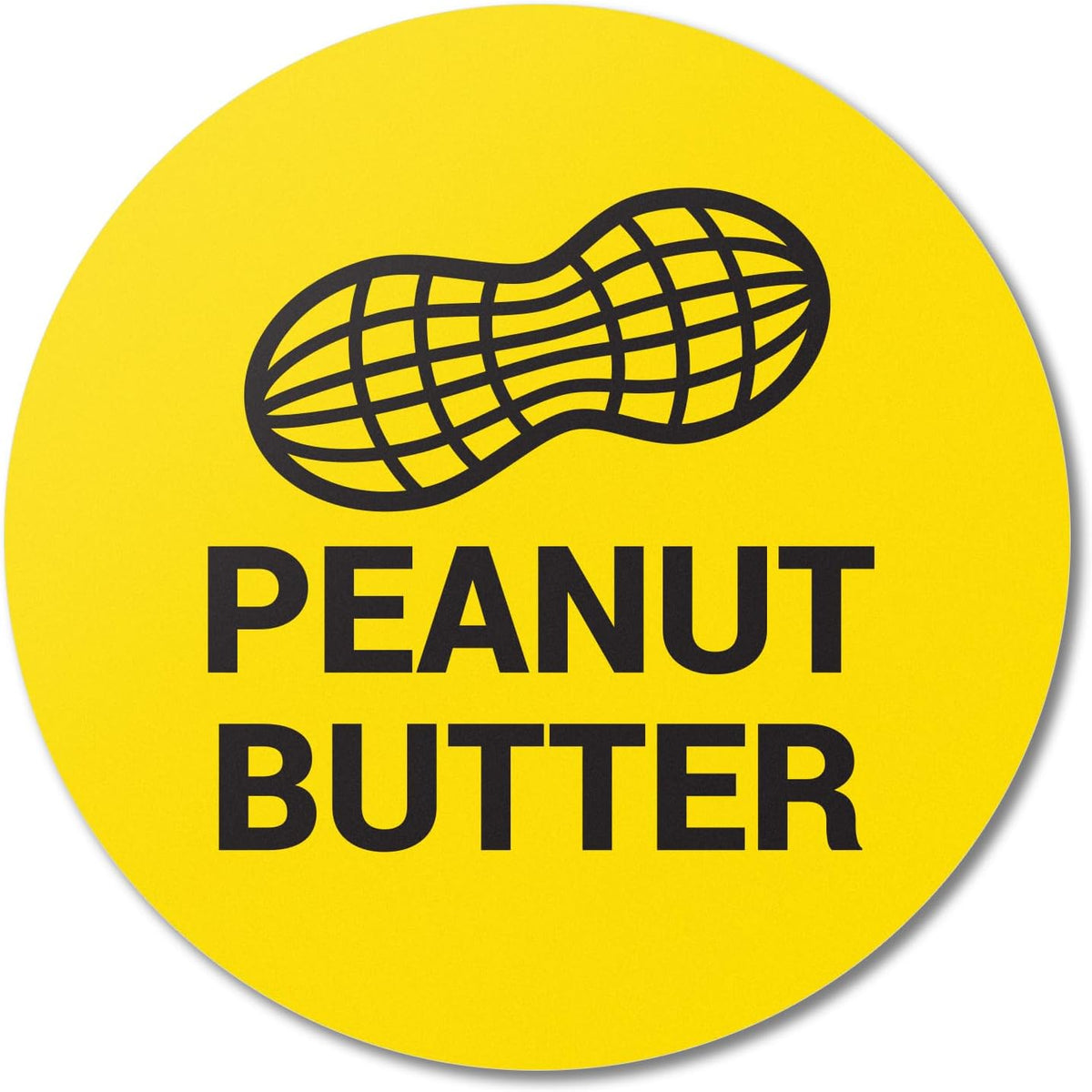 Sesame Seeds Allergy Warning Stickers, 1.5 Inch Round, 300 Labels