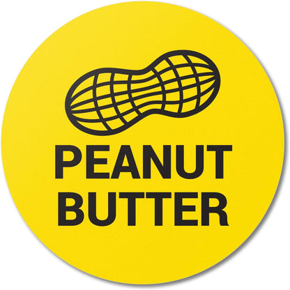 Sesame Seeds Allergy Warning Stickers, 1.5 Inch Round, 300 Labels