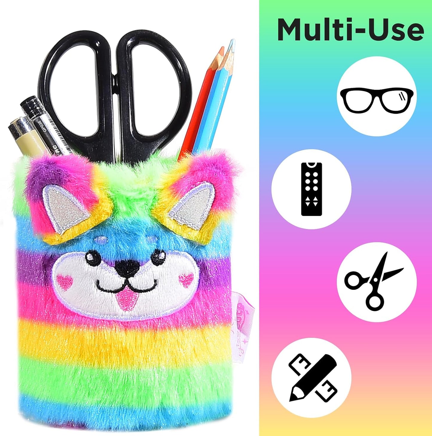 Happynear Glasses Holder, Cute Eyeglass Holder, Glasses Holder for Nightstand, Desk and Dresser, Gifts for Boys and Girls