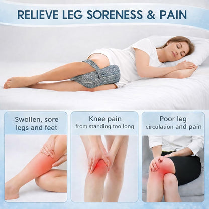 2026 Upgraded Butterfly Leg Pillow for Side Sleeping with Strap, Knee Pillow Between Legs for Sleep, Post-Surgery Leg Elevation for Blood Circulation, Sciatica Support for Back, Knees, Joints & Spine