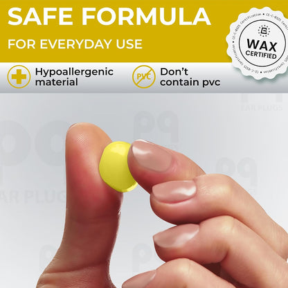Peace&Quiet PQ Silicone Ear Plugs for Sleeping - 15 Wax Earplugs for Sleep and Swimming Ear Plugs, Soft Ear Covers for Sleeping and Water, Noise Cancelling