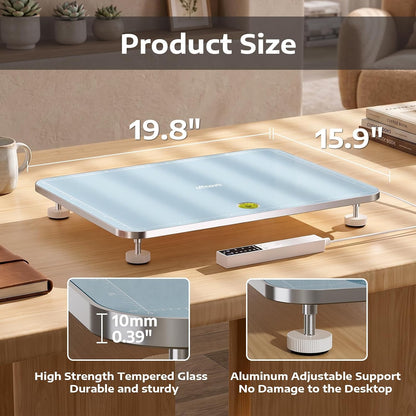 OFFNOVA Resin Heating Mat & Leveling Table, 2-in-1 Resin Tools for Epoxy Resin, Resin Curing Machine for Resin Molds, Undeformed Resin Dryer with Smart Timer & Temperature Control, Silicone Mat