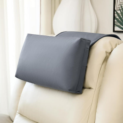 1 MIDDLE ONE Recliner Pillow, Memory Foam Head, Headrest and Neck Pillow for Recliner Chair, Small Neck Support for Office Chair (Grey)