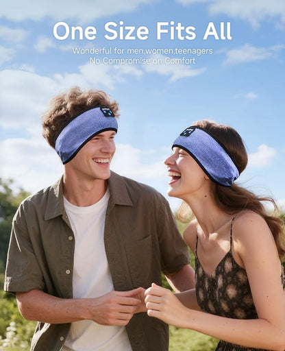 Sleep Headphones | Bluetooth 5.4 Headband | Wireless Earbuds Earphones Sweat Resistant with Ultra-Thin HD Stereo Speaker, Headphone Band for Side Sleepers Workout Running Tech Gadgets Unique Gifts