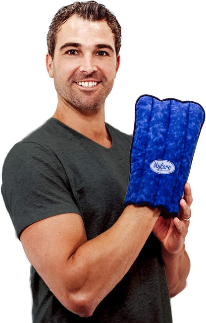 MyCare® Microwavable Heating Pad & Cold Therapy Glove - Moist Heat and Cooling Relief for Arthritis, Stiffness, Soreness, Trigger Finger - Natural Therapy Mitt for Small to Medium Hands
