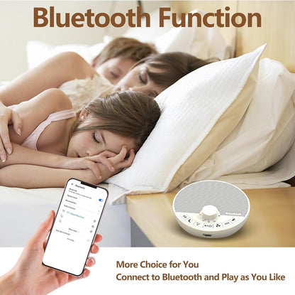 Portable White Noise Sound Machine with 24 Sleep Sounds, Bluetooth Function | Sleep Well
