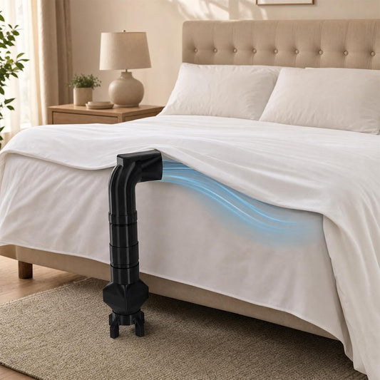 Bed Cooling Fan Under Sheets,Adjustable Bed Cooling System for Hot Sleepers | Adjustable speed buttons on fan surface,Powerful airflow under sheets,targeted room-temperature airflow sleep cooler