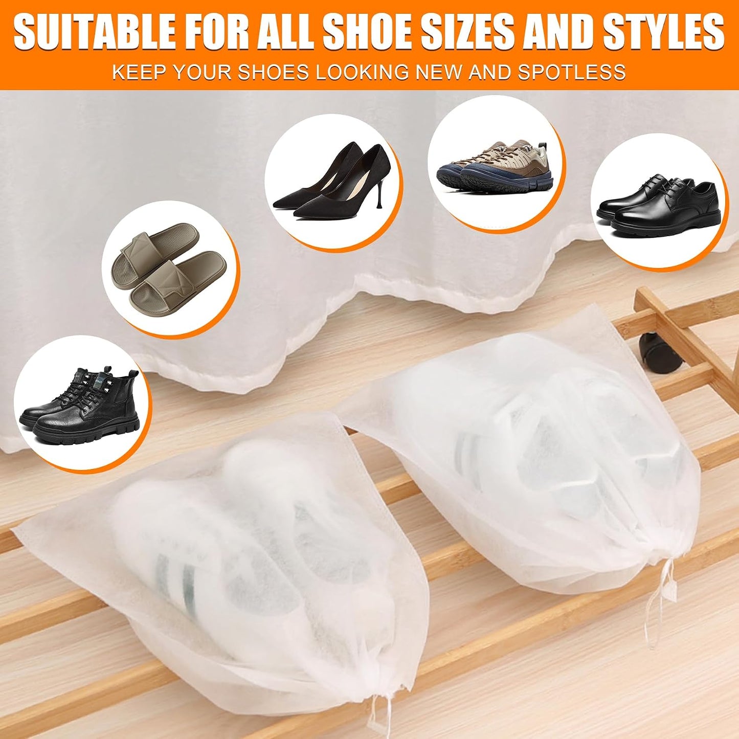Shoe Washing Machine Bag: Shoes Come Out Clean & Protected during Washing | 2PC Laundry Shoe Bag for Washer and Dryer, Auto-Lock Zipper, Chenille Microfiber Lining, 17 x 7.5 inch, Durable, Yellow