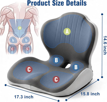 Car Seat Cushion Office Chair Cushion with Lumbar Support Pillow