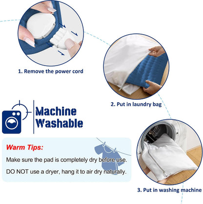 Electric Heating pad for Back Neck Shoulder Knee Arms Legs- Electric Heat Pads with 6 Heat Settings & Auto Shut Off Heat Heating Pad for Birthday Mother Father Girl Men Women