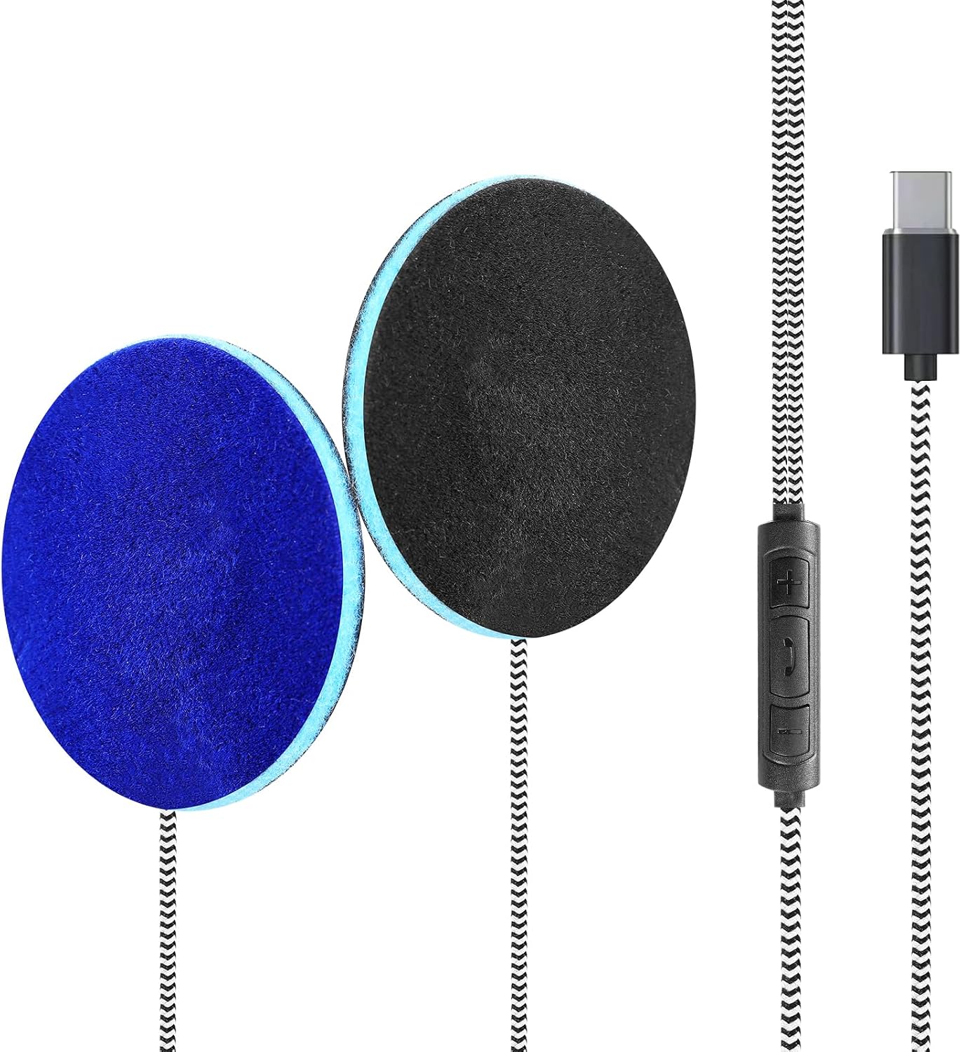 Sleep Ultra Thin Pillow Speakers with Button for Headphones 3.5mm Interface | Headband Headphone Replacement with Mic and Control Button