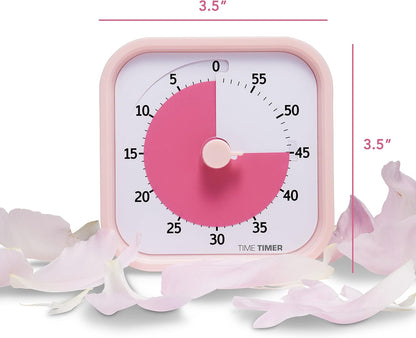 TIME TIMER Home MOD – 60-Minute Visual Timer Home Edition, Silent Operation Study Tool for Kids Desk, Homeschool Supplies, Office & Meetings (Fern Green)