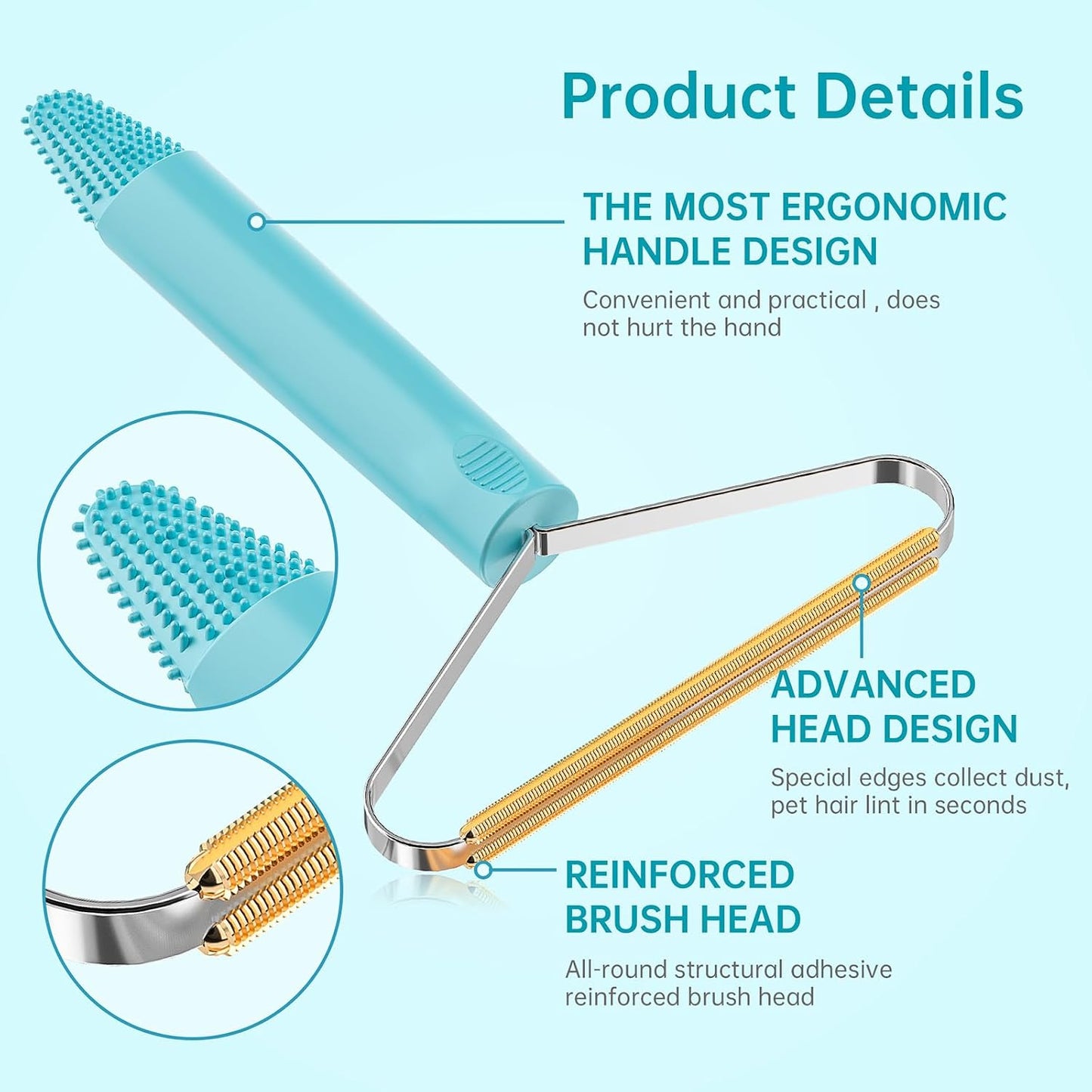 Pet Hair Remover, Dog and Cat Hair Remover, Carpet Rake, Carpet Scraper | Pet Hair Removal Tool, Carpet Rake for Pet Hair Removal, Pile Brush, Carpet, Car Cushions, Sofa, Pet Bed, Furniture, Rug