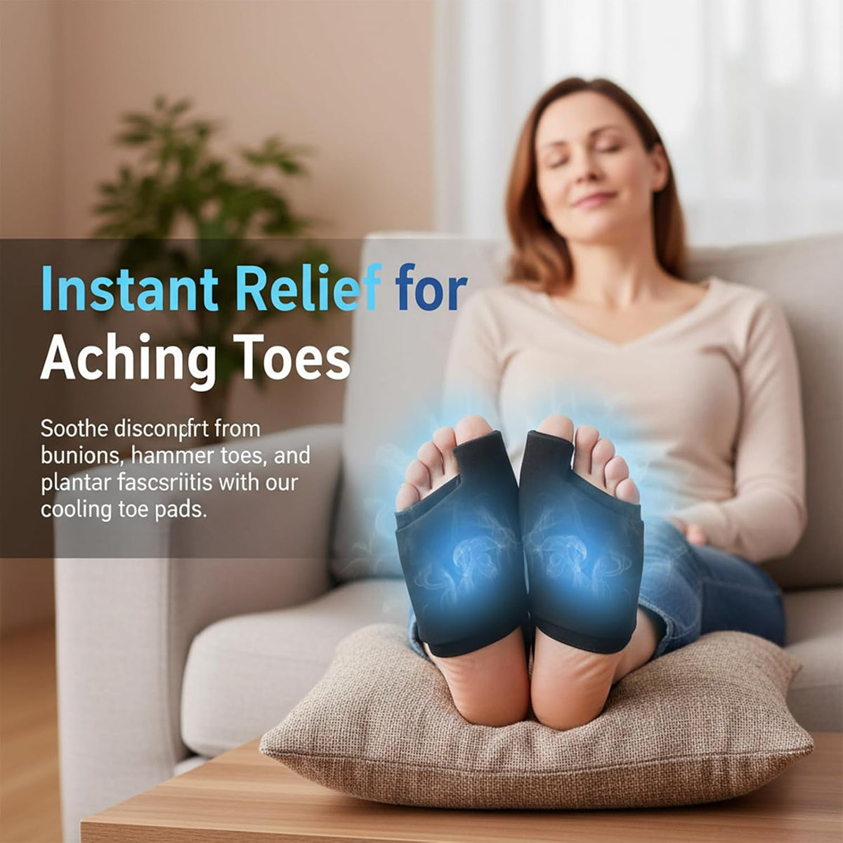 2PCS Forefoot Toe Ice Pack, Toe Ice Pad, Foot Ice Pack, Soft Forefoot Ice Packs, Reusable Ice Packs, Reusable Ice Pad Wrap for Foot, Toe, Finger Cold Therapy, Bunion Relief, Swelling (L)