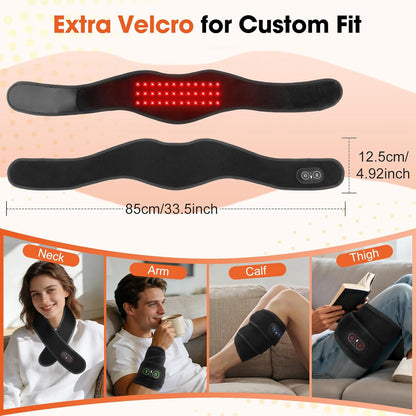 Cordless Neck Heating Pad for Pain Relief,Electric Heated Neck Wrap,3000mAh Battery Heated Neck Brace,Rechargeable Neck Warmer