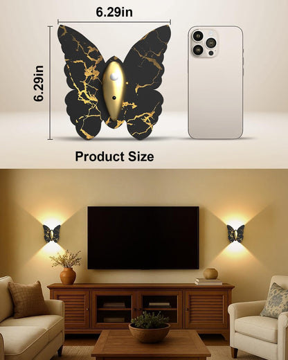 Eneru Motion Sensor Wall Sconce Set of 2, Rechargeable Wall Lights, Indoor