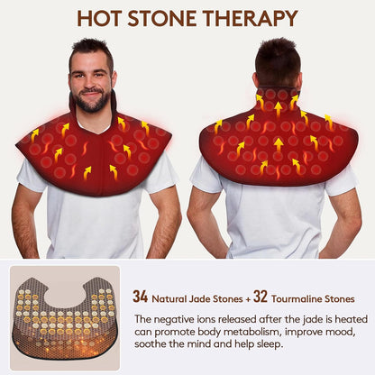 UTK Far Infrared Heating Pad for Neck and Shoulder and Back Pain Relief
