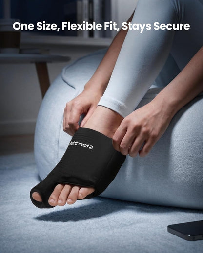 3D Forefoot Ice Pack with Dual-Layer Cooling Gel and Bunion Corrector | Flexible Fit, Enhances Forefoot Cooling, Hot & Cold Therapy, Ball of Foot, Gout Pain Relief, Bunion Hallux Valgus Corrector