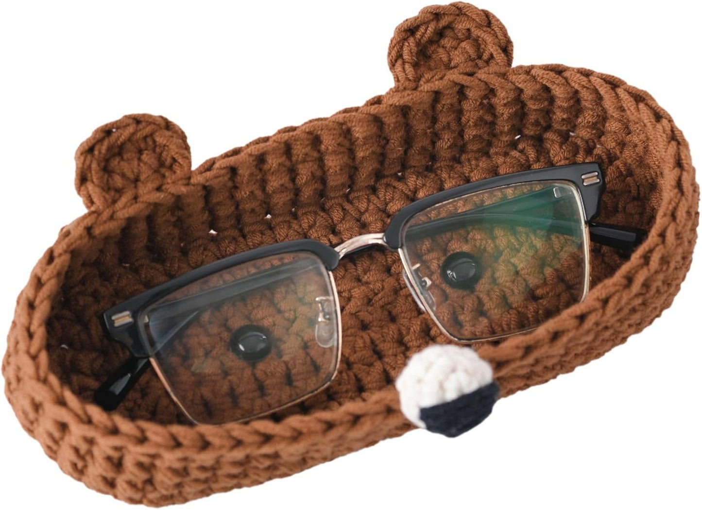 HandMade Premium Bear Crochet Glasses Holder