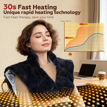 UTK Weighted Heating Pad for Neck and Shoulders and Back, 30s Fast Heat