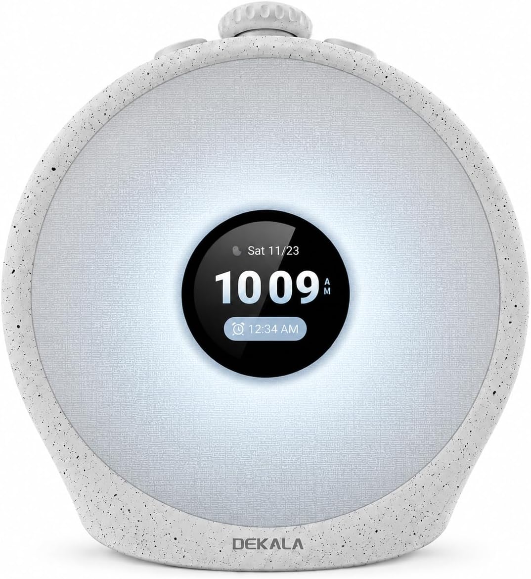 Dekala Sunrise Alarm Clock with Pulse Wake, 7-Day Programmable 4 Loud Alarm