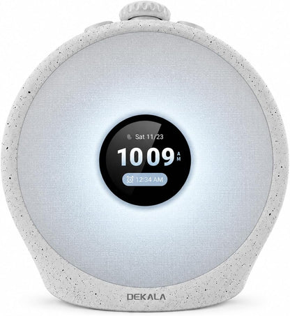 Dekala Sunrise Alarm Clock with Pulse Wake, 7-Day Programmable 4 Loud Alarm