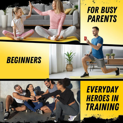 Fast Fit Beast Mode Workout Cards - 120 Tear Resistant HIIT Fitness Deck