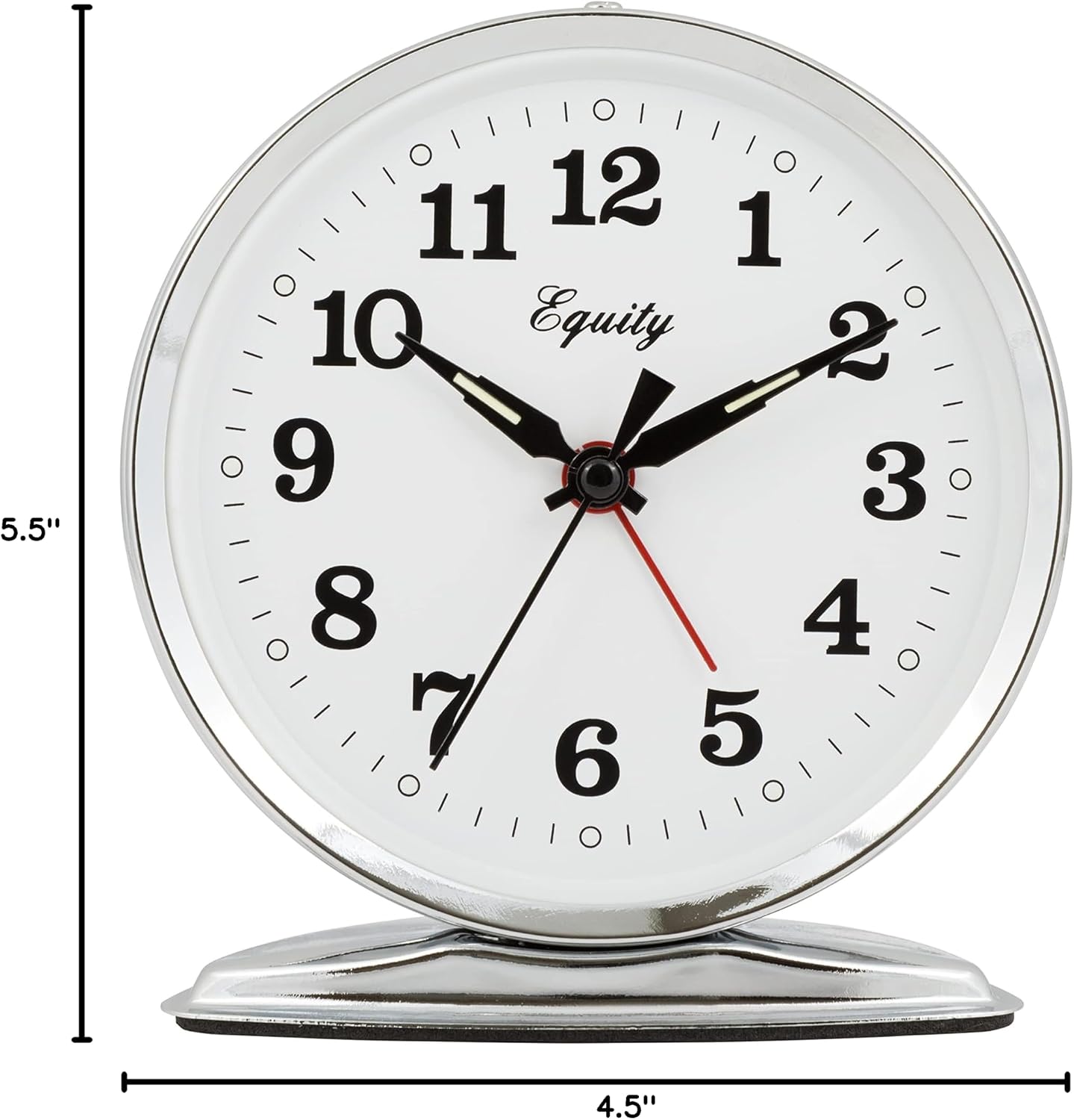 Equity 24014 Wind-Up Loud Bell Metal Alarm Clock Pack of 1