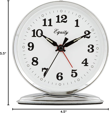 Equity 24014 Wind-Up Loud Bell Metal Alarm Clock Pack of 1
