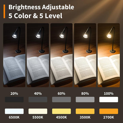 Dim Book Lights for Reading at Night,USB Goose Reading Lights for Books in Bed Headboard,LED Night Lights Plug into Wall,Adhesive Wall Lights for Bedroom,Portable Plug in Wall Sconces Hardwired,1 Pack